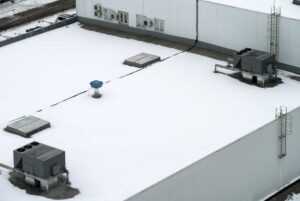 commercial roof winter damage